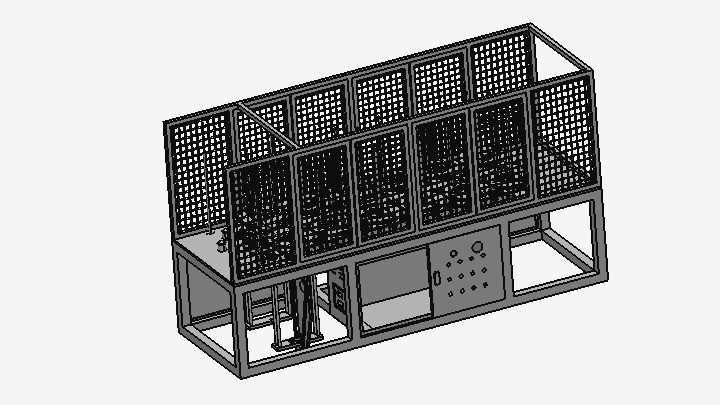 SW_工位循环输送料架001