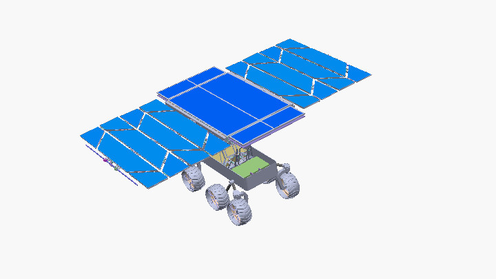 SW_折叠型月球车火星车001