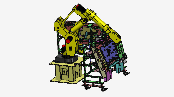 SW_汽车挡风玻璃自动化密封机001