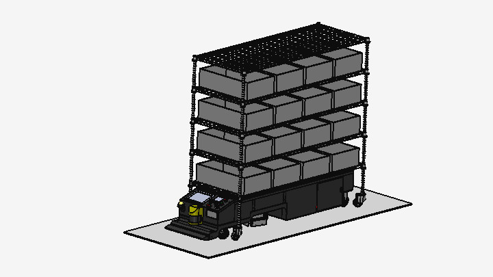 SW_潜伏式AGV配料架AGV搬运小车001