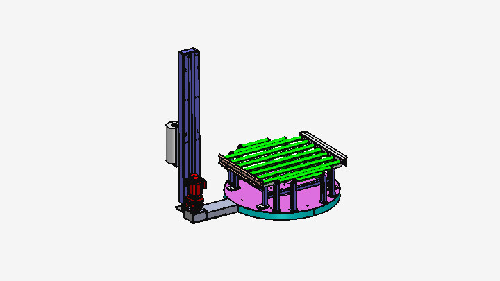 SW_自动缠绕膜包装机打包机001