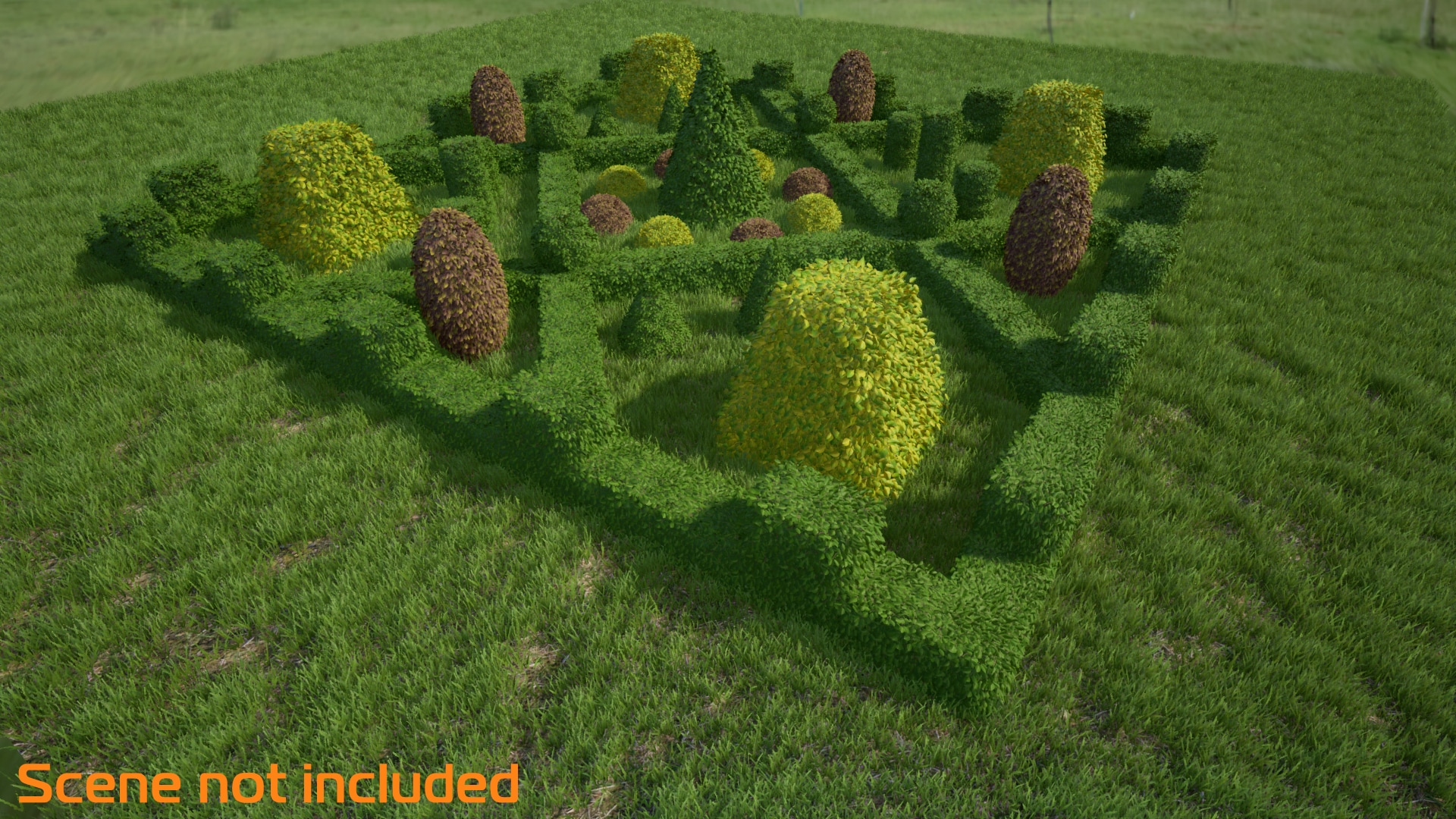 Shaped Bushes Pack (UE5.0)灌木