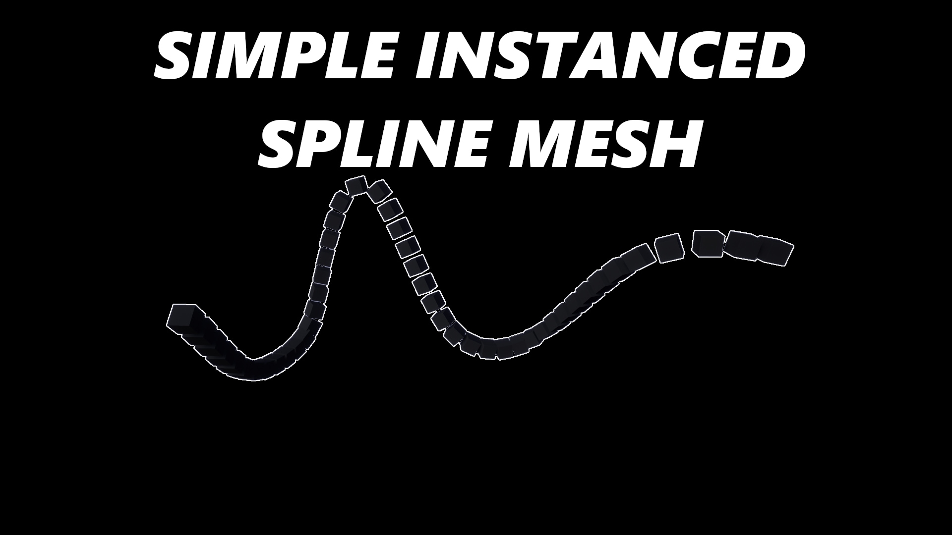 Simple Instanced Spline Mesh插件