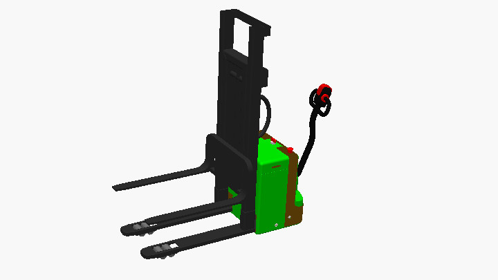 Stl_推高车叉车001