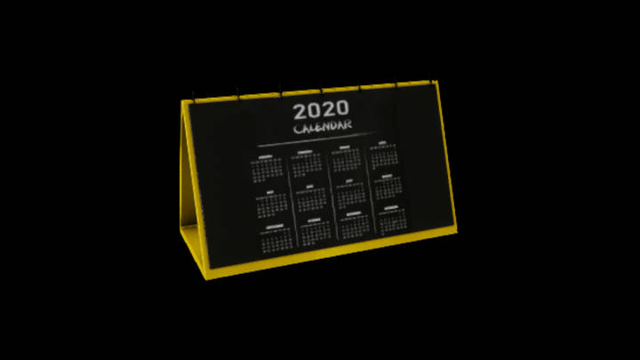 UE项目资源_模型资源_台历001