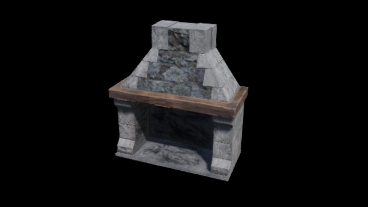 UE项目资源_模型资源_壁炉011