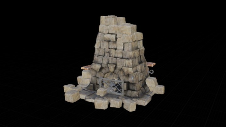 UE项目资源_模型资源_壁炉018