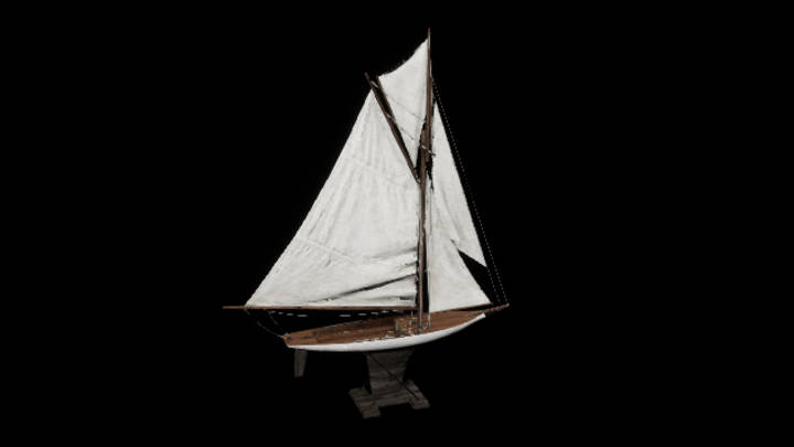 UE项目资源_模型资源_帆船摆件001