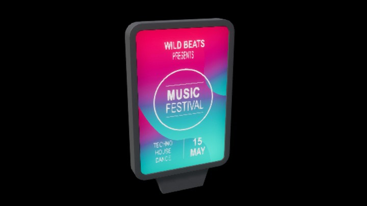 UE项目资源_模型资源_广告牌162