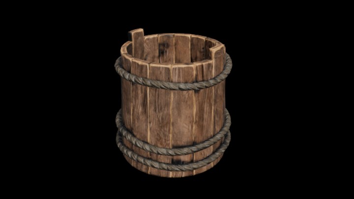 UE项目资源_模型资源_木桶152