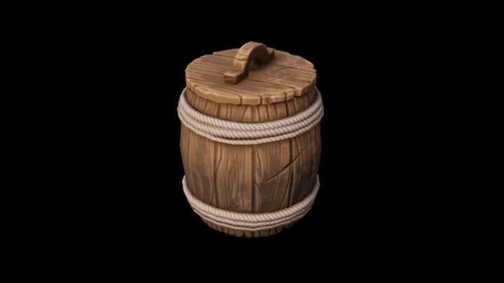 UE项目资源_模型资源_木桶153