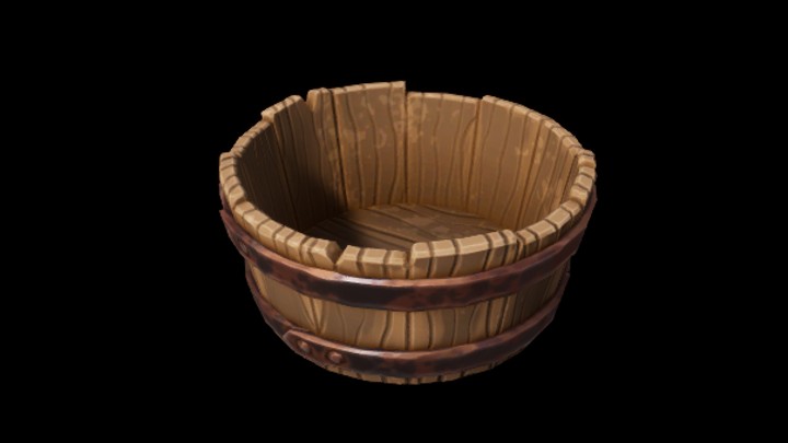 UE项目资源_模型资源_木盆016