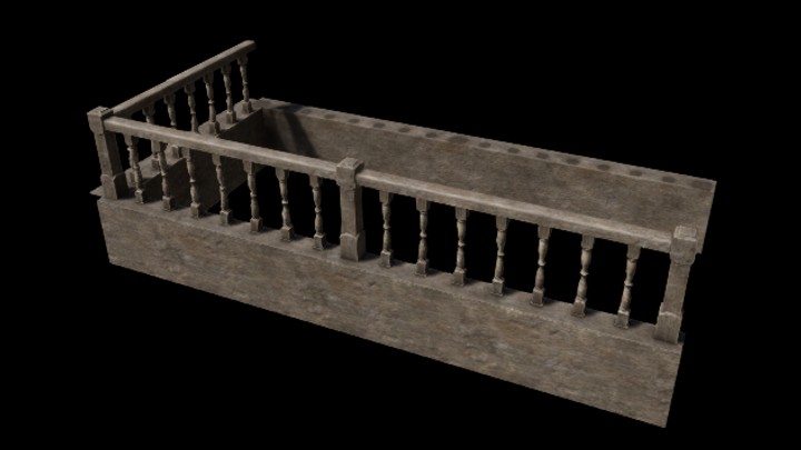 UE项目资源_模型资源_楼梯围栏005