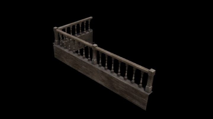 UE项目资源_模型资源_楼梯围栏006