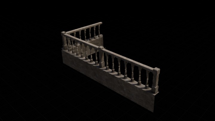 UE项目资源_模型资源_楼梯围栏009