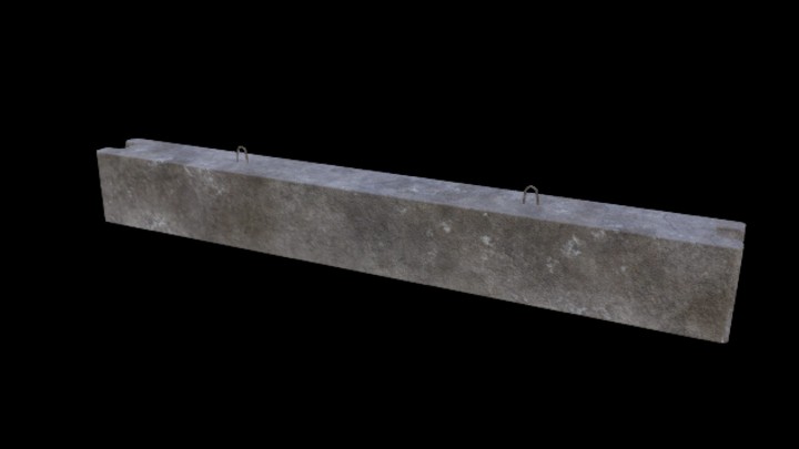 UE项目资源_模型资源_混泥土石梁001