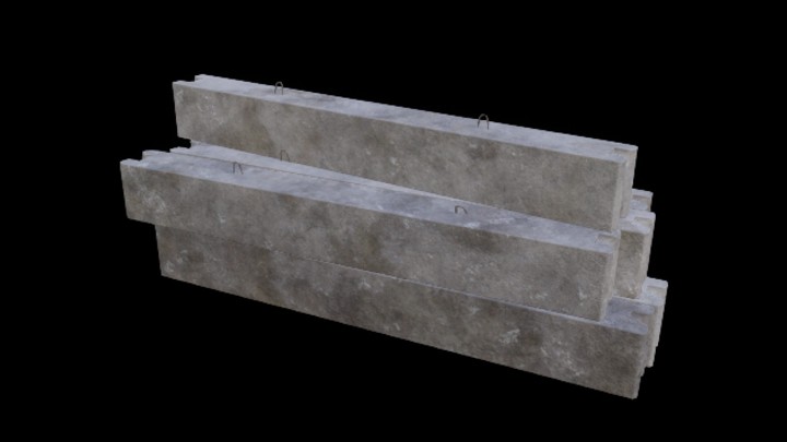 UE项目资源_模型资源_混泥土石梁004