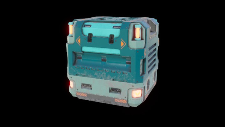 UE项目资源_模型资源_科幻风补给箱003