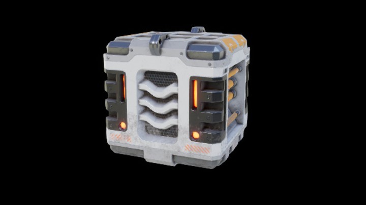 UE项目资源_模型资源_科幻风补给箱006