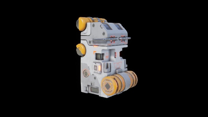 UE项目资源_模型资源_科幻风补给箱021