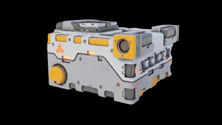 UE项目资源_模型资源_科幻风补给箱026