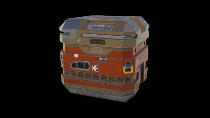 UE项目资源_模型资源_科幻风补给箱035