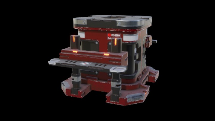 UE项目资源_模型资源_科幻风补给箱044