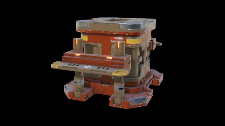 UE项目资源_模型资源_科幻风补给箱045