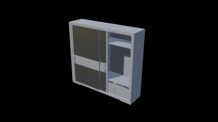 UE项目资源_模型资源_衣柜004