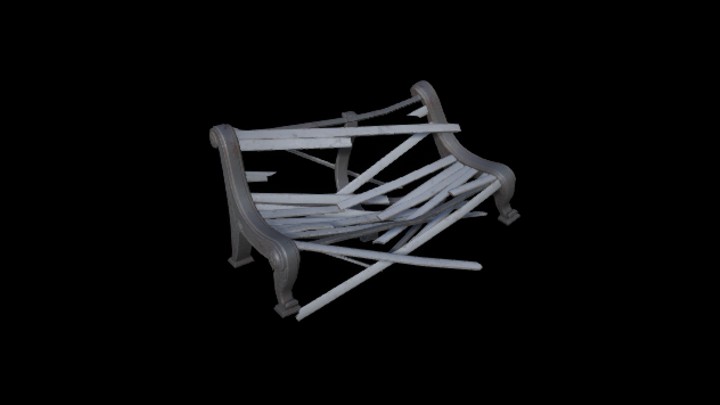 UE项目资源_模型资源_长椅072