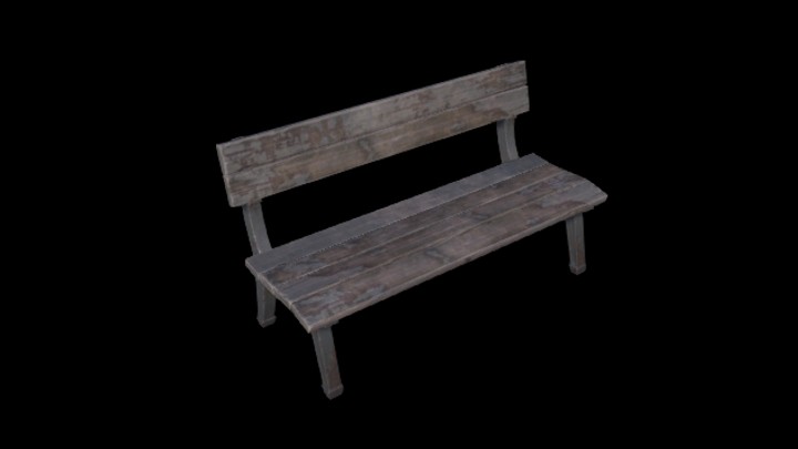 UE项目资源_模型资源_长椅073