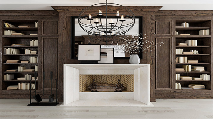 渲染模型_书柜026