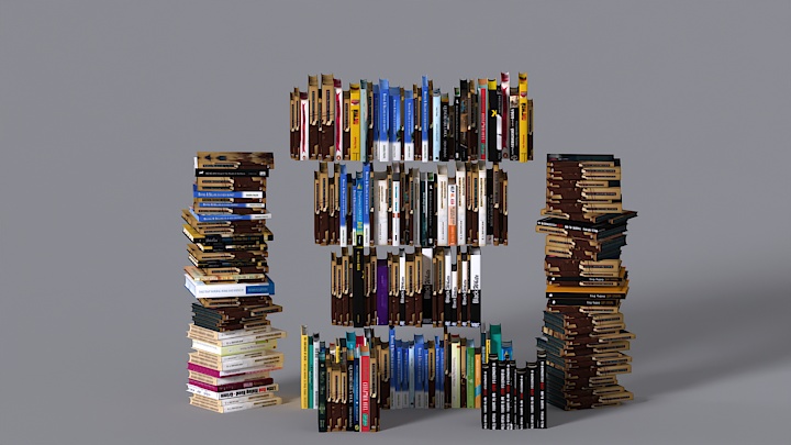 渲染模型_书籍007