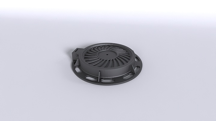 渲染模型_井盖001