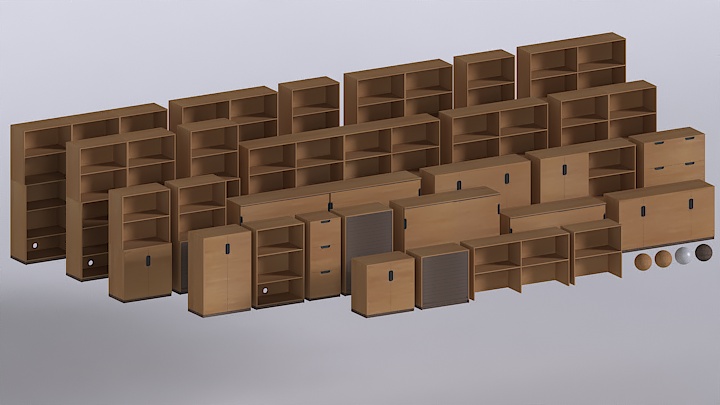 渲染模型_储物柜005