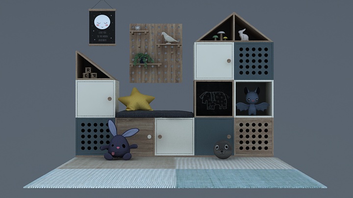 渲染模型_儿童家具016