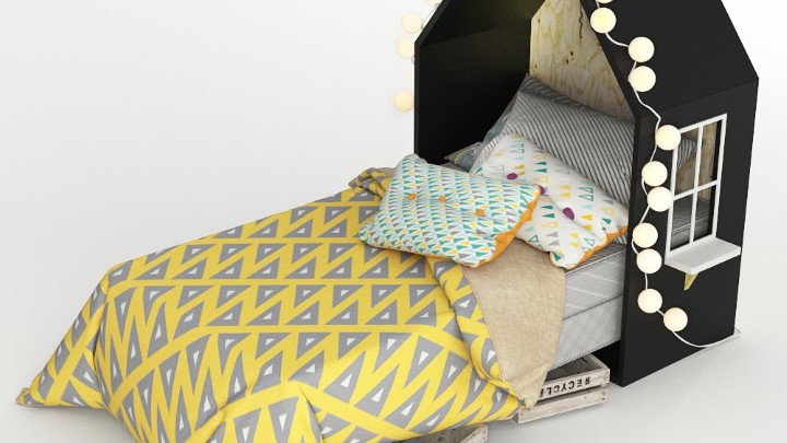 渲染模型_儿童床022