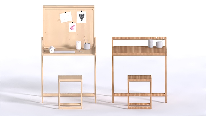 渲染模型_儿童桌003