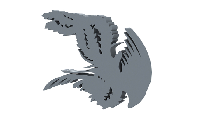 渲染模型_凤凰001