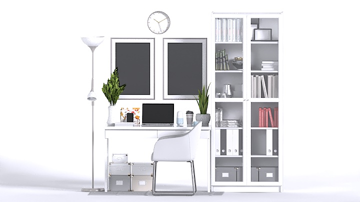 渲染模型_办公区006