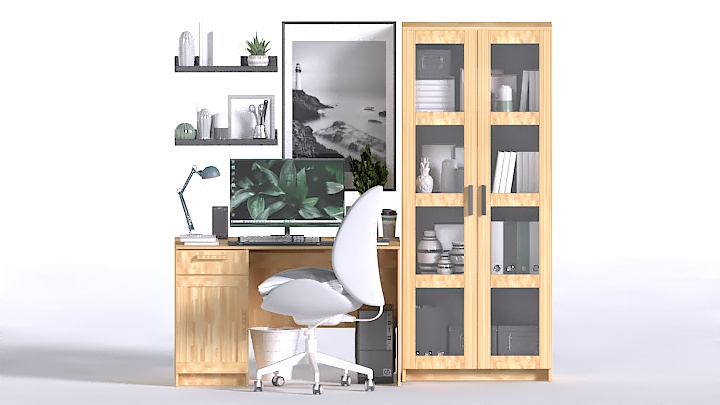 渲染模型_办公区007