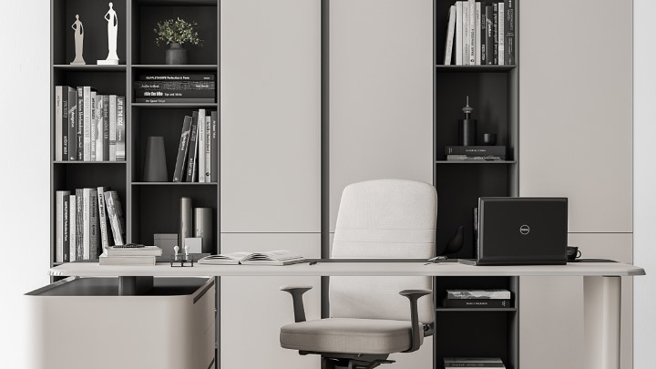 渲染模型_办公室软装003