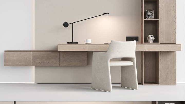 渲染模型_办公桌030