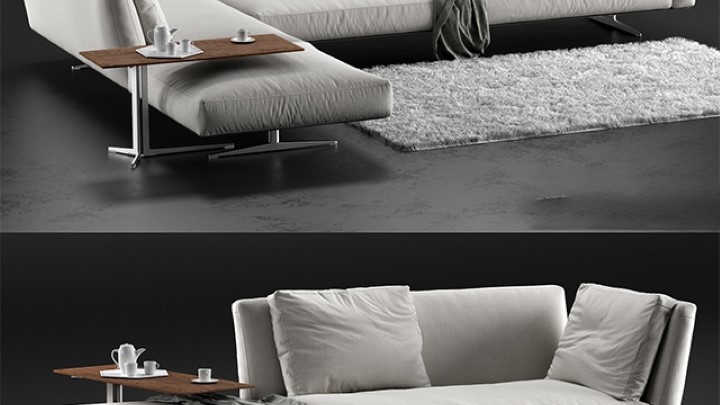 渲染模型_卓椅003