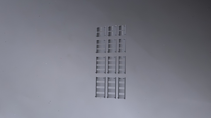 渲染模型_单项格栅001