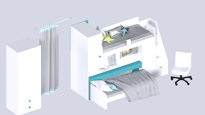 渲染模型_卧室005