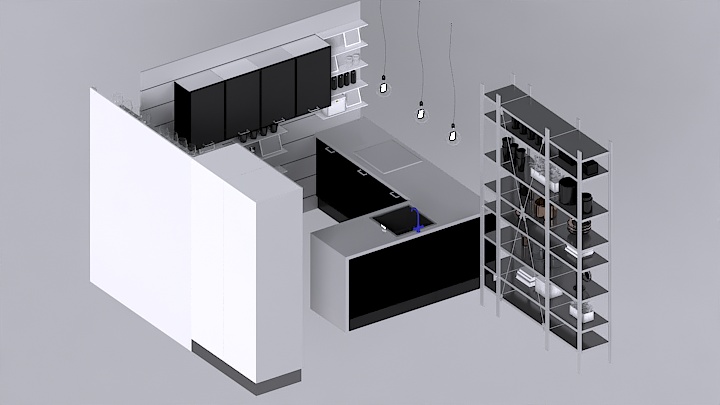 渲染模型_厨房044