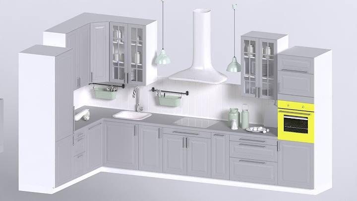 渲染模型_厨房045