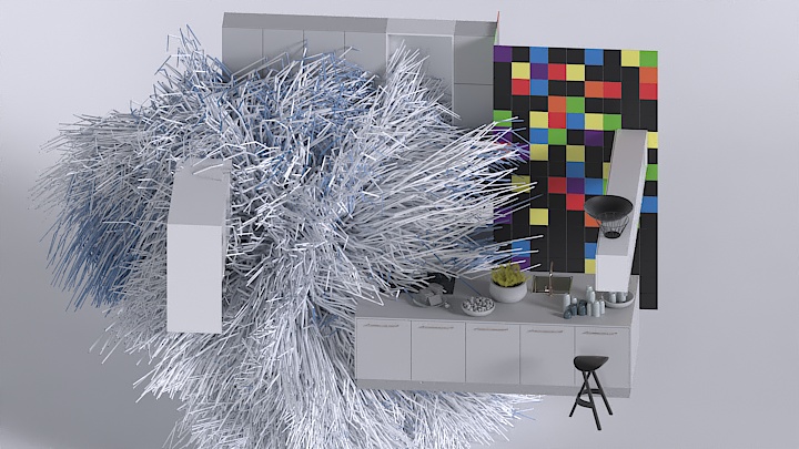 渲染模型_厨房054