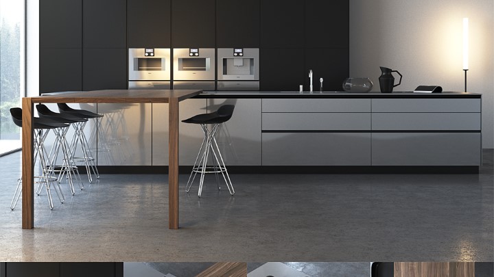 渲染模型_厨房065